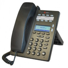 IP телефон QTECH QVP-100P, 2 SIP линий, HD-звук, экран 128x64 с подсветкой, 10/100 порты, PoE