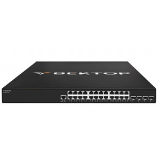 Коммутатор уровня 3 Vector VA2400-24T-4X, 24 порта 10/100/1000BaseT RJ45, 4 порта 1/10GE SFP+, 2 БП Коммутатор уровня 3 Vector VA2400-24T-4X, 24 порта 10/100/1000BaseT RJ45, 4 порта 1/10GE SFP+, 2 БП