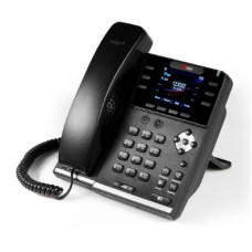 IP телефон QTECH QVP-500PR, 6 SIP линий, HD-звук, цветной дисплей 2,8”, 10/100/1000 порты, PoE, ТОРП