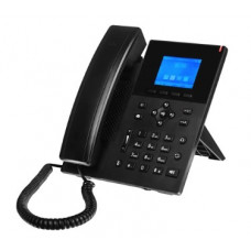 IP телефон QTECH QIPP-300PG, 6 SIP линий, HD-звук, цветной дисплей, 10/100/1000 порты, PoE