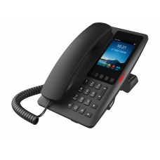 Гостиничный IP телефон Fanvil H6W, 2 SIP линии, 5 DSS клавиш, цветной IPS экран 3,5 дюйма, Wi-Fi, PoE, черный