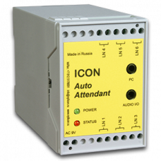 Автосекретарь ICON AA453M (3 линии, 2 часа записи, 15 почтовых ящиков, COM порт)